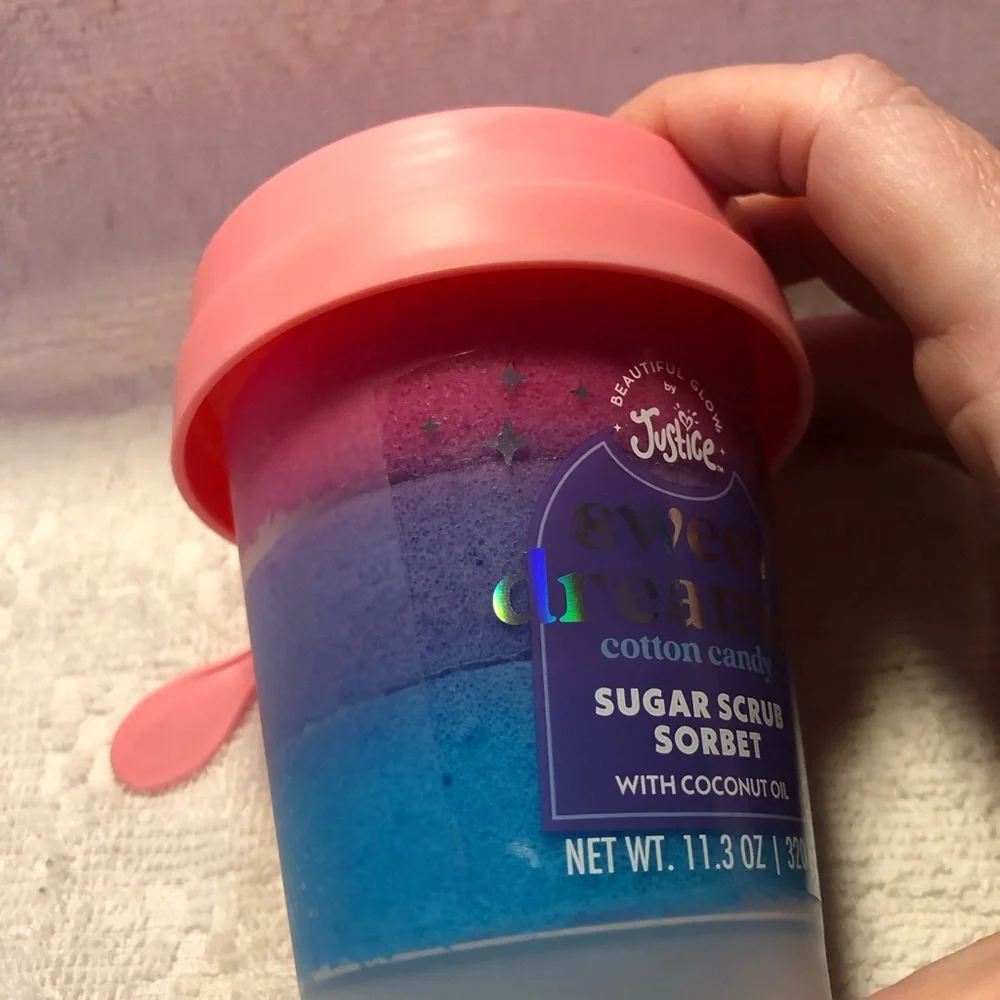 Justice Sweet Dreamer cotton candy sugar scrub sorbet body scrub